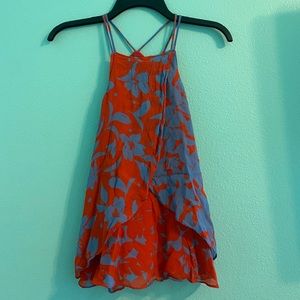 Maeve/Anthropologie Blue & Red Tank
